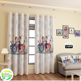 فروش پرده مخمل چاپی - 09155149983